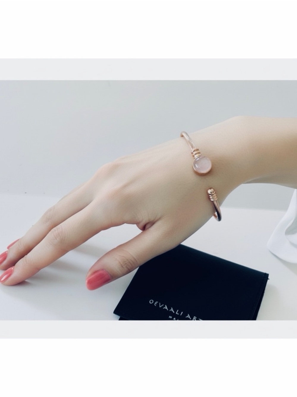 OEVAALI Art Shop Natural Stone Solasta Cuff Bracelet